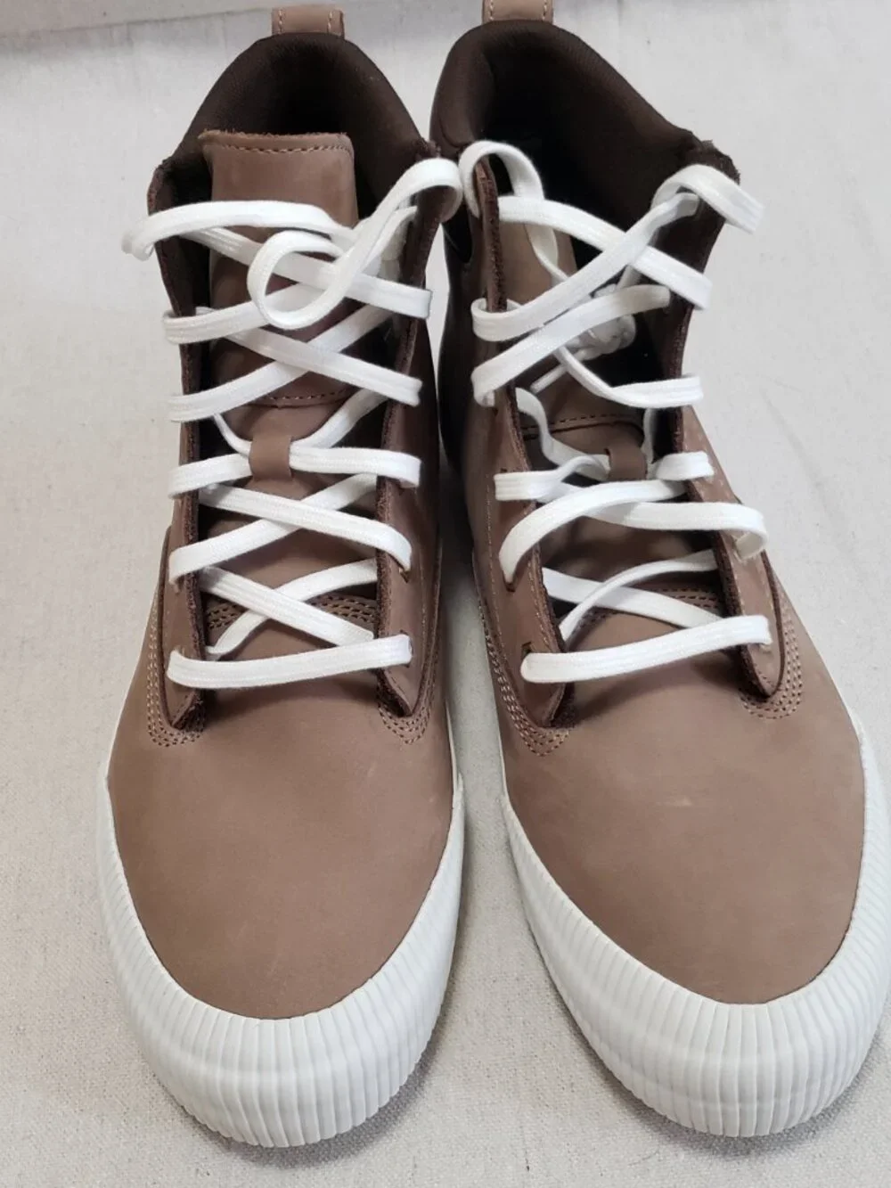 Timberland Skyla Bay Women's Size 9 High Top Brown Nubuck Suede Sneakers Lace Up